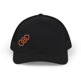 Embroidered Orange Chain Snapback Trucker Cap